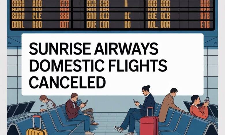 Sunrise Airways Domestic Flights Canceled
