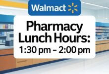 walmart pharmacy lunch hours