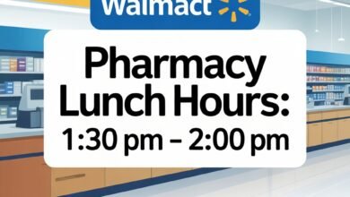 walmart pharmacy lunch hours