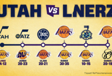 utah jazz vs lakers timeline