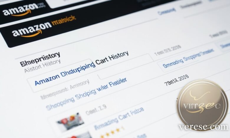 amazon shopping cart history