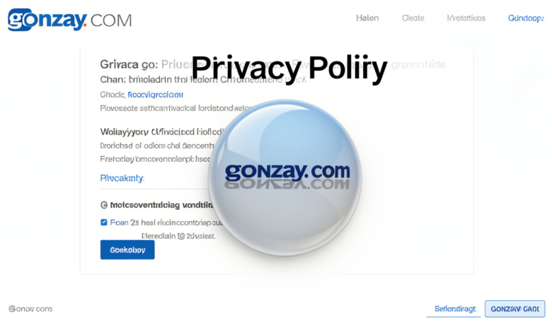 privacy policy gonzay com