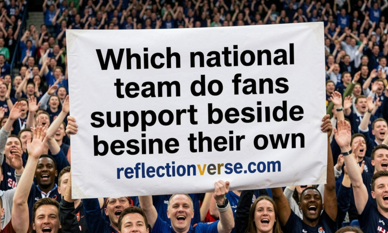 Which national team do fans support besides their own